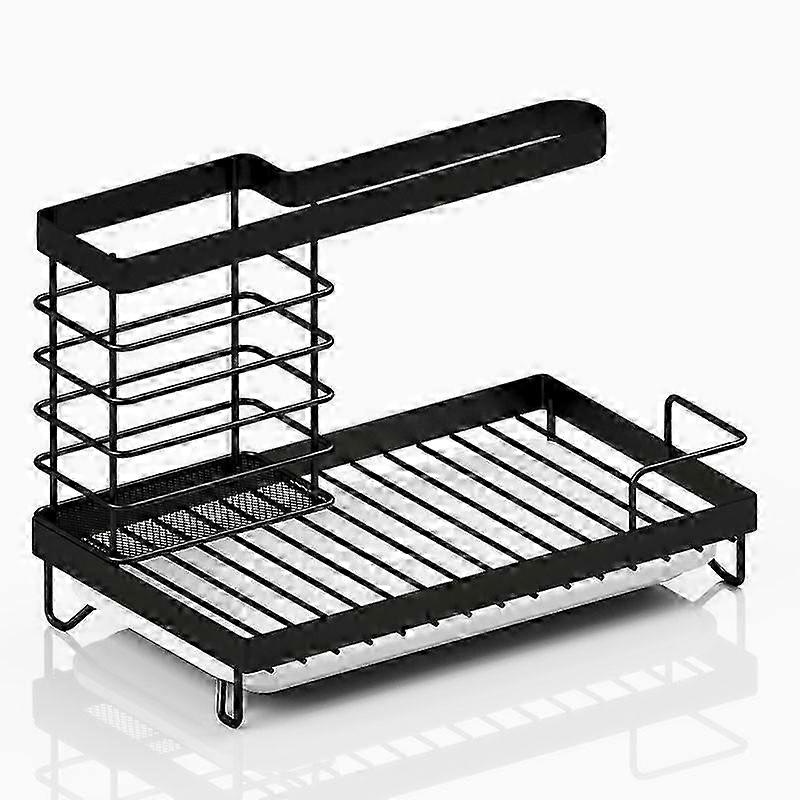 Sponge Holder & Kitchen Caddy Organiser - Sink Tidy Brush & Utensils Holder for Countertop Cleaning Storage Solutions