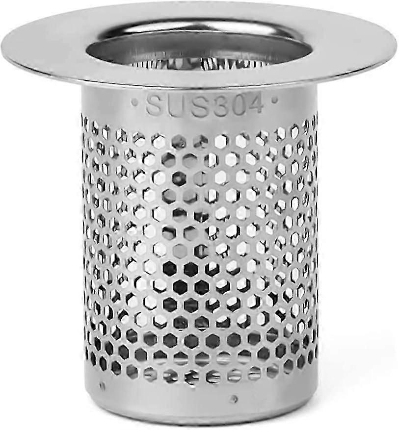 Badkuip Afvoer Zeef, 5cm RVS Douche Haarfilter -