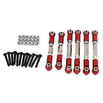 6er-Pack Lenkgestänge für ARRMA BIG ROCK GRANITE Buggy Ersatzteile Rot