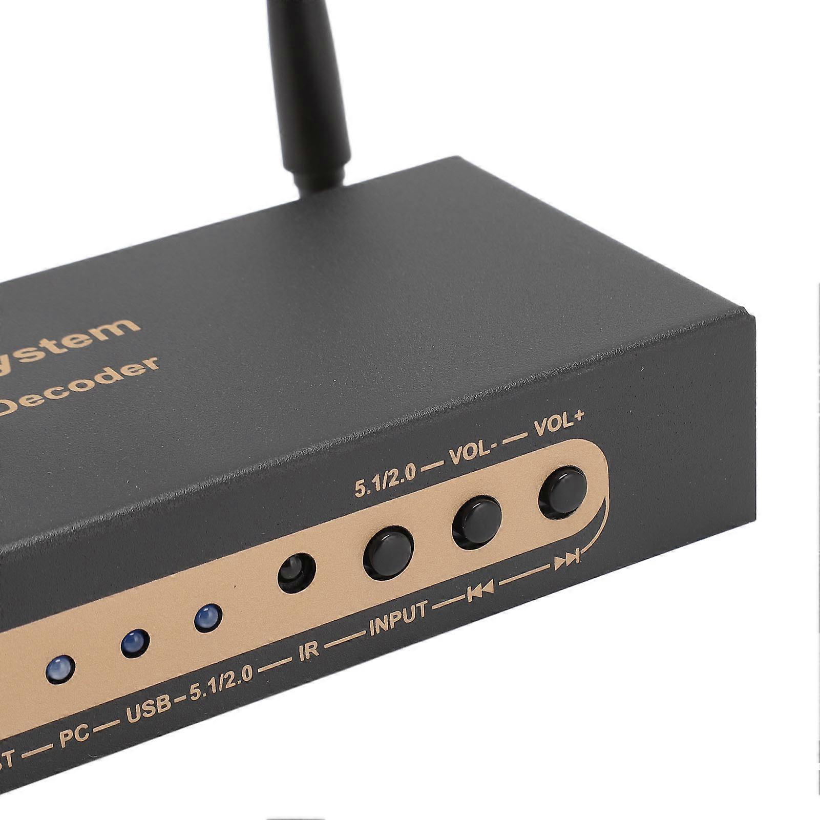 5.1 Channel Sound Decoder with 4K ARC, Optical, Coaxial, Bluetooth, UK Plug, 192Khz/24Bit