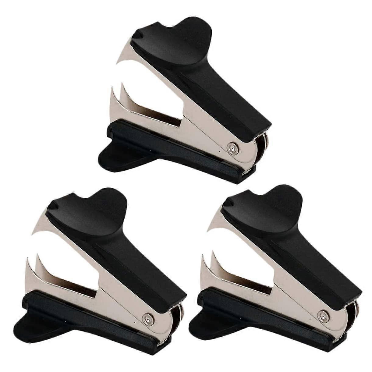 3 x Staple Remover for Staple Pins Remover for Metal Jaws Jaw Remover Universal Tools Handle Extractor Stapler Aluminium Alloy Office Stapler Puller