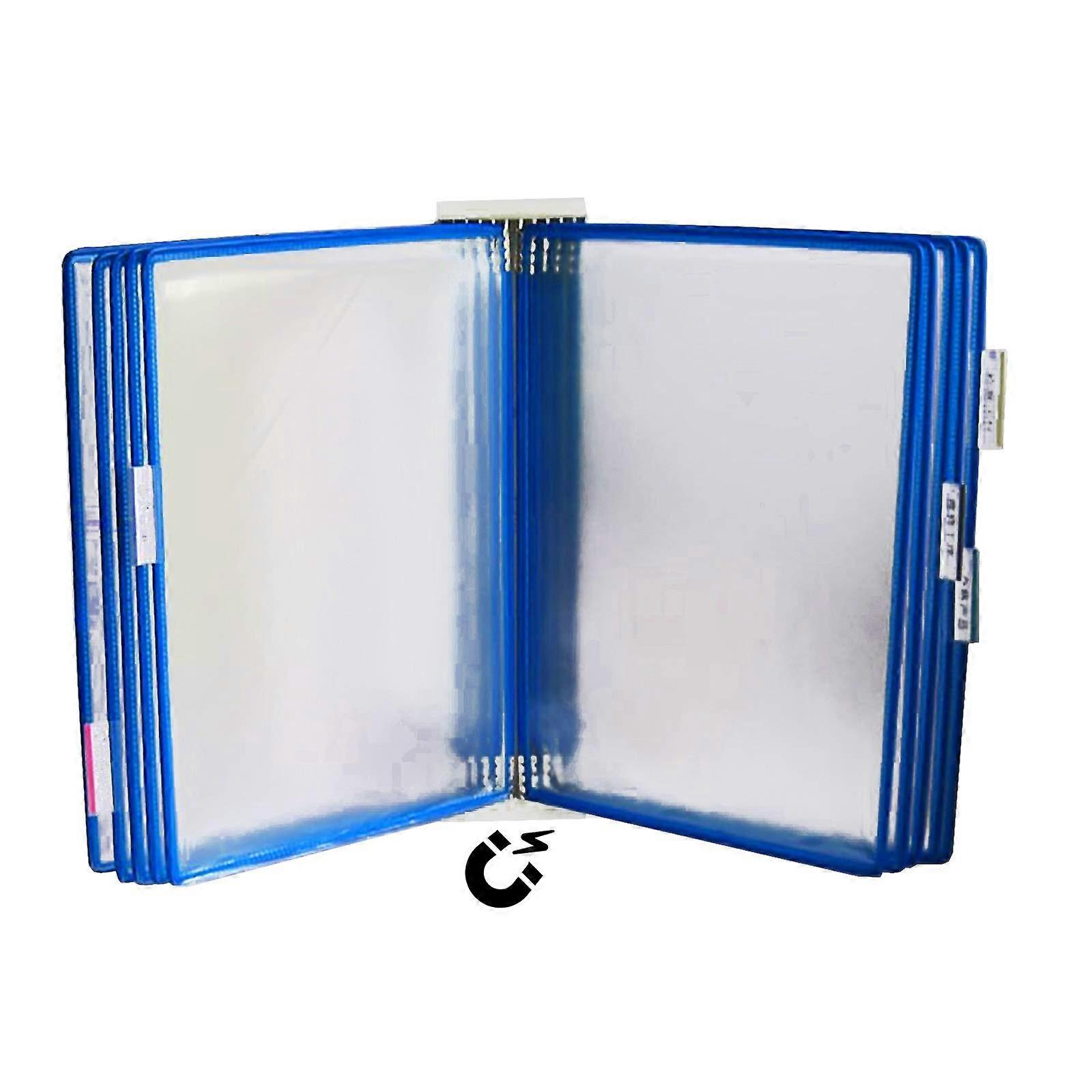 Wall Hanging Display Book with Index Label, Blue (23x33x10cm)