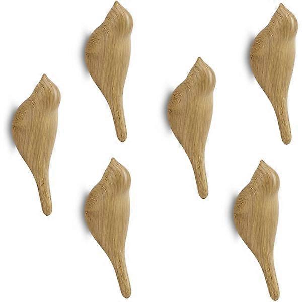 Wooden bird wall hook, multi-function resin.