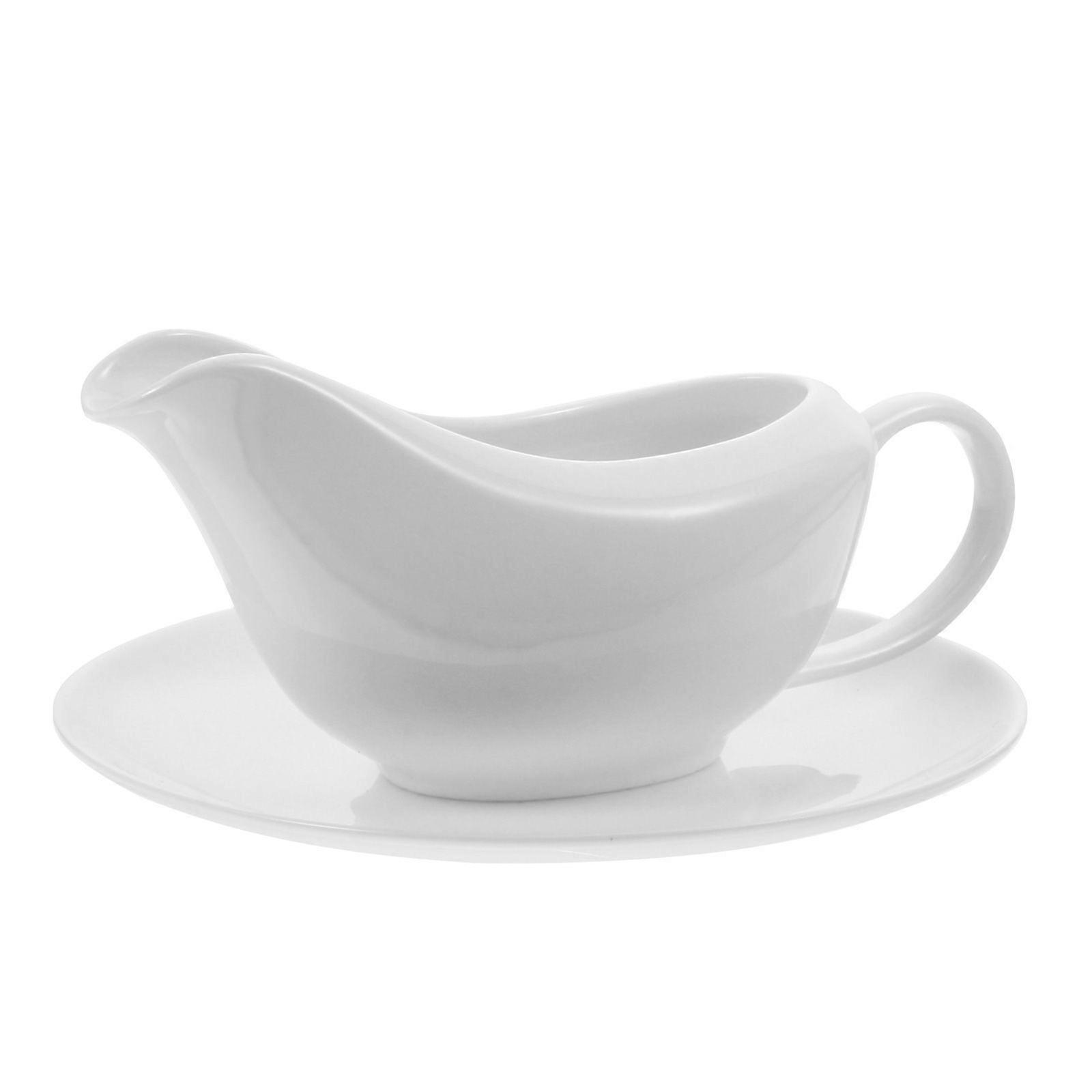 1 Set Sauciere Soße Tomate Sauciere Saucier Tablett (weiß)