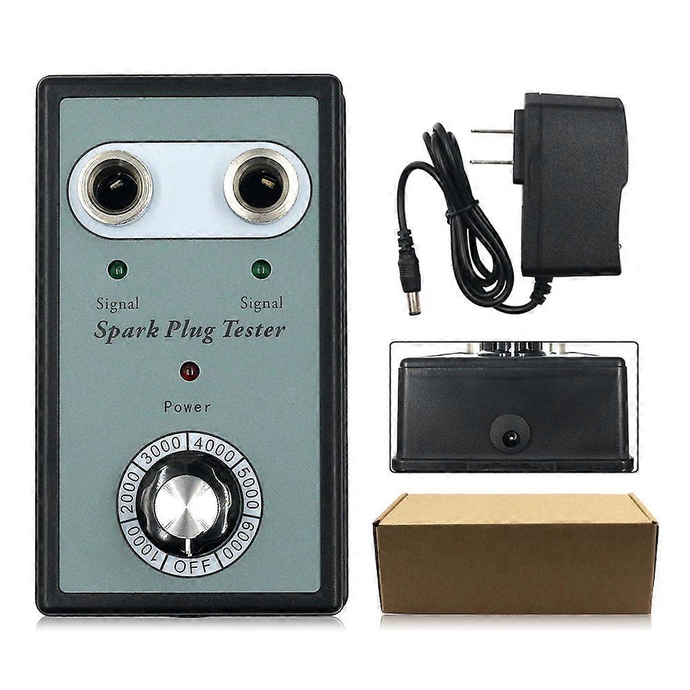 Ignition plug analyzer for car with two-hole spark tester