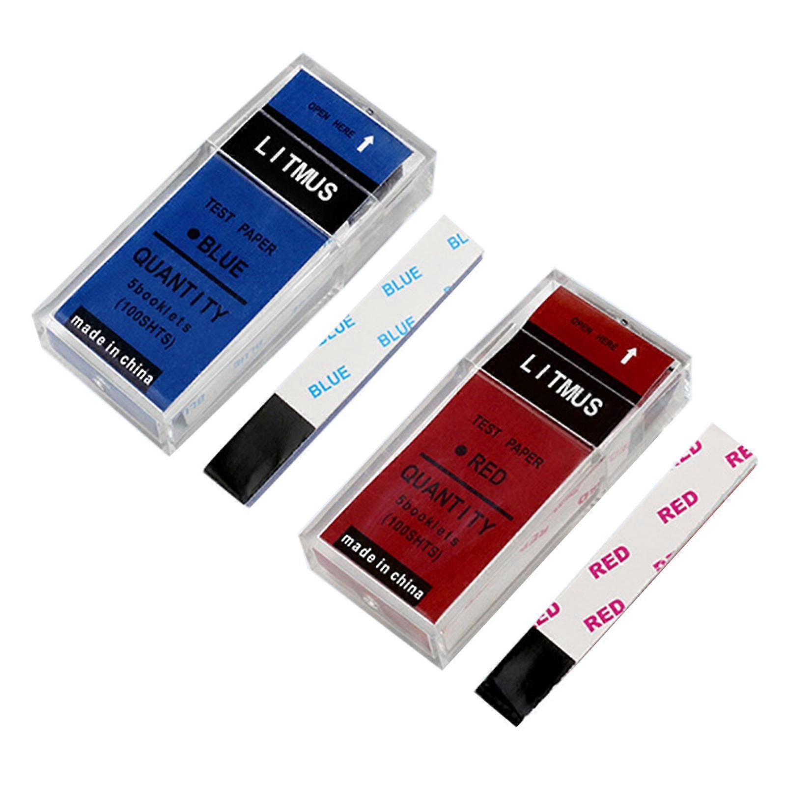 Pack Of 2Boxes Litmus Paper Acid and Base Testing Strips For Rapid Acid Alkaline Detection With 200Strips For Homes lab Use Multicolor