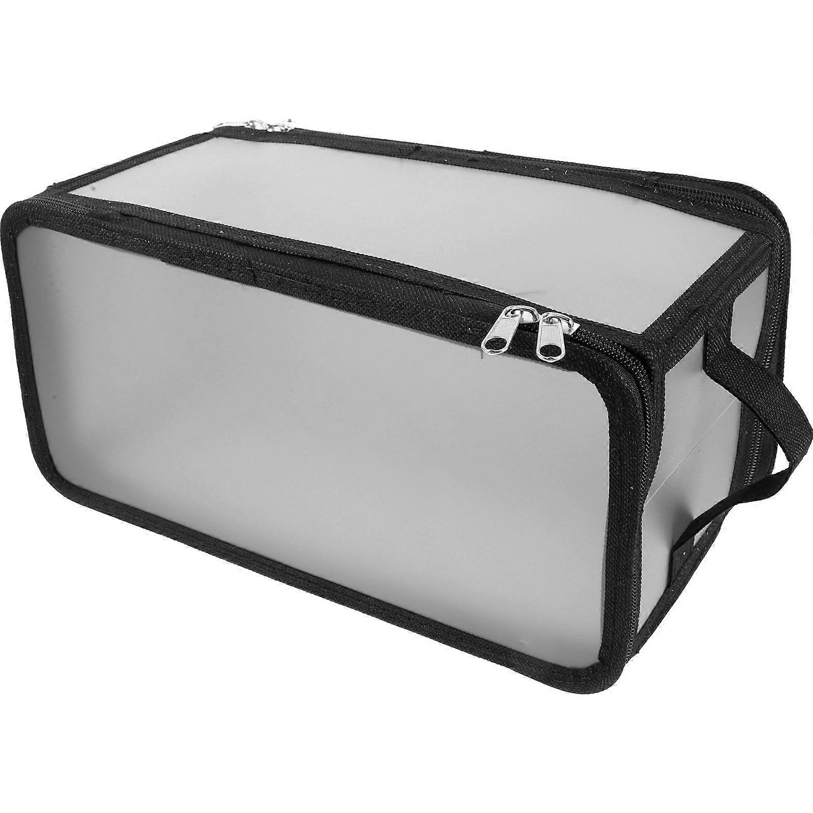 Black Makeup Bag with Sturdy Zipper for Travel and Storage Portable Organizer with Large Space