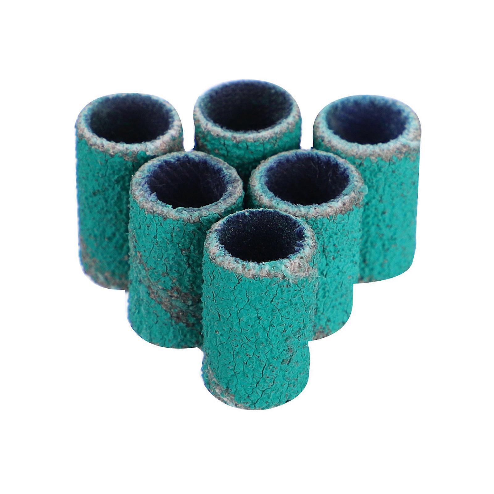 Green Sanding Bands for Nail Polishing and Clean Care with Comfortable Grip Made of for DIY Use 100pcs