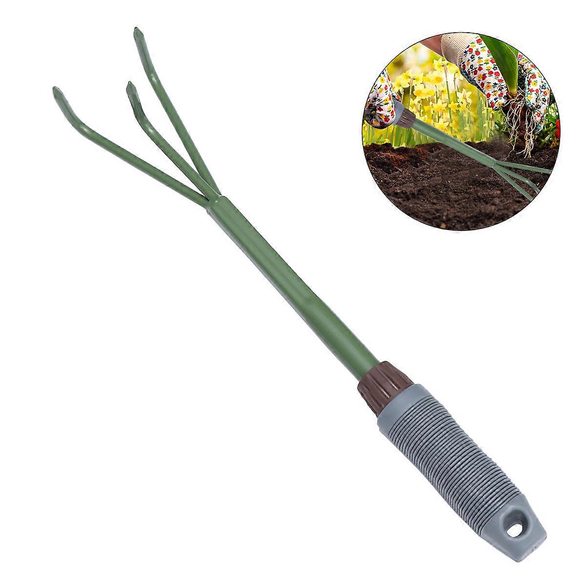 Weeding Rake Tool Lightweight PVC Handle Garden Tool for Park and .8X36CM Set