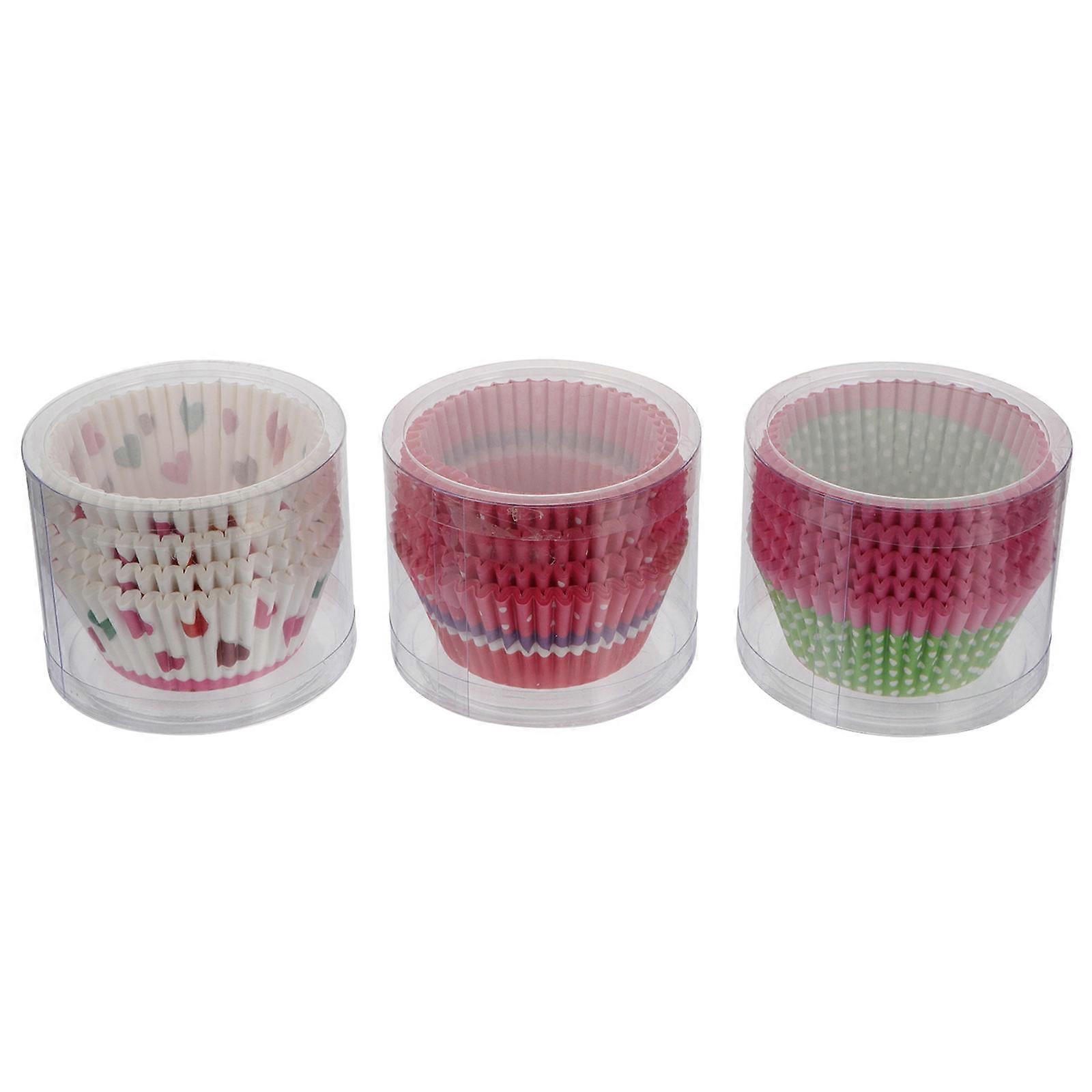 Paper Cupcake Holders Muffin Cups Dessert Shop Style Heart Shape Assorted Color Biodegradable 300Pcs