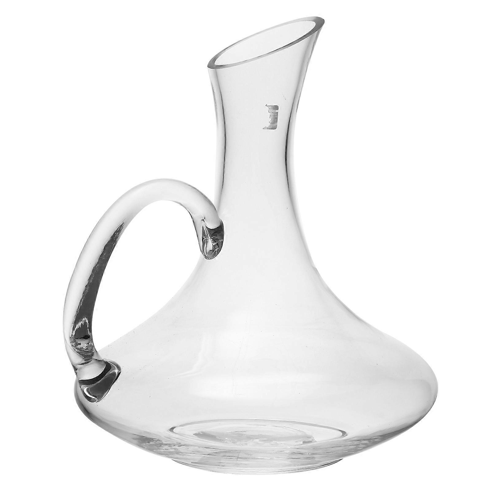 Transparent Wine Decanter with Handle for Home Use Bright and Smooth Surface Easy to Clean 1500 ML