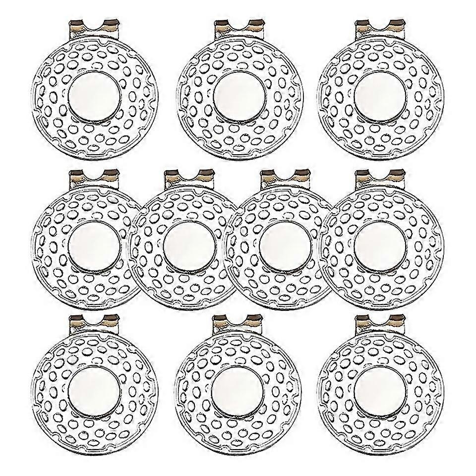 Για μαγνητικούς κατόχους μαρκαδόρων σφαιρών καπέλων γκολφ κλιπ ασημί