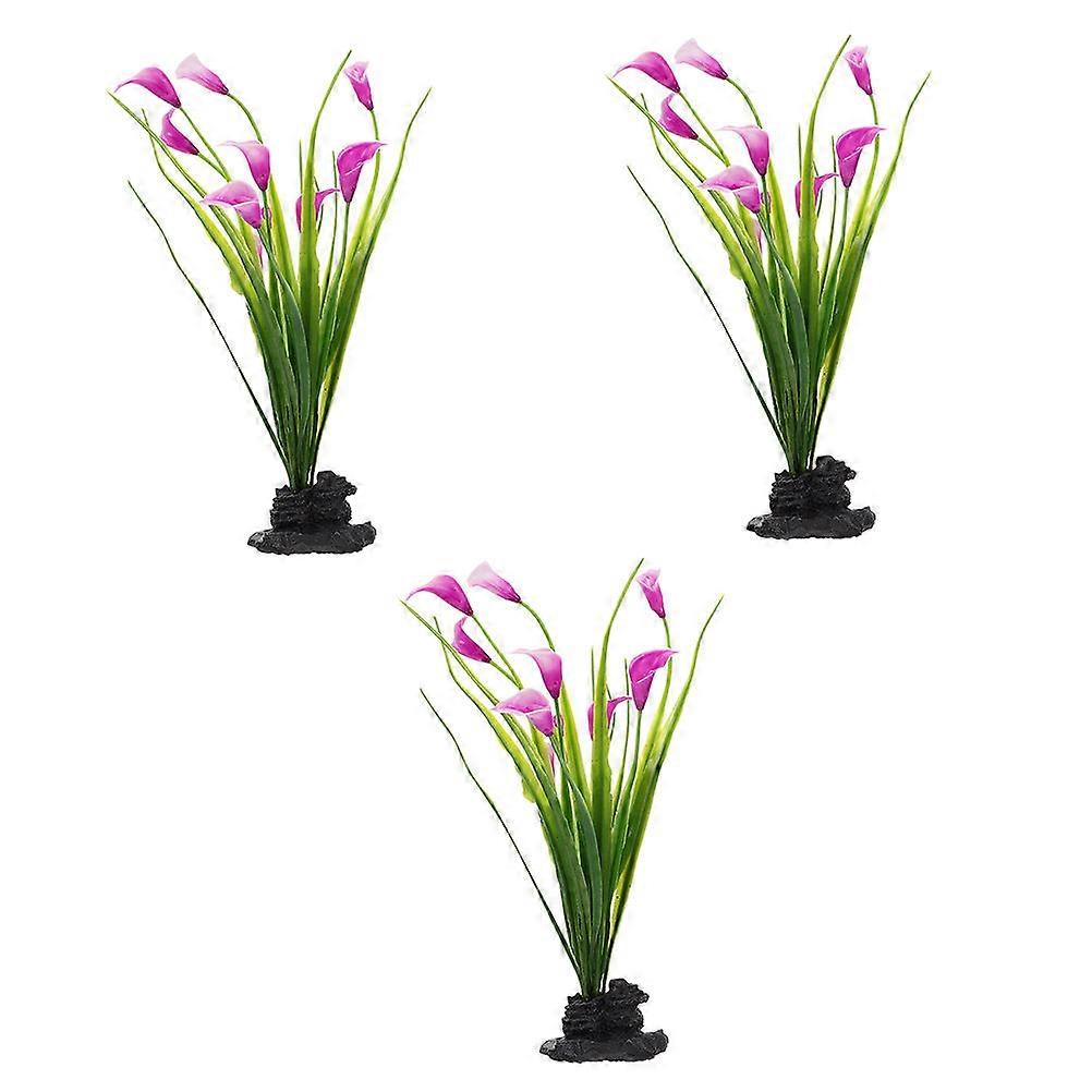 Sashimi Plate Decor 3Pcs Flower Shape Dish Decoration Perfect For Tableware And Mealtime In Purple Color With Creative Design