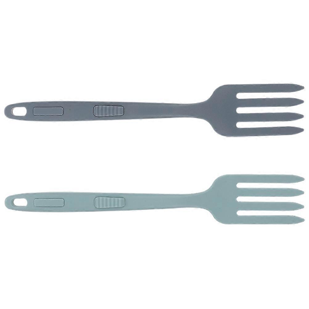 Silicone Cooking Forks 2pcs Multifunctional Heat Resistant Nonstick Utensils for Mixing Stirring Blending Dishwasher Safe
