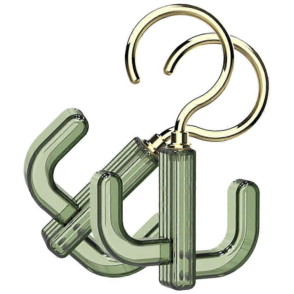 Entryway Coat Hooks Home Organization Nail-Free Installation Abs Material Cactus Shape 2Pcs