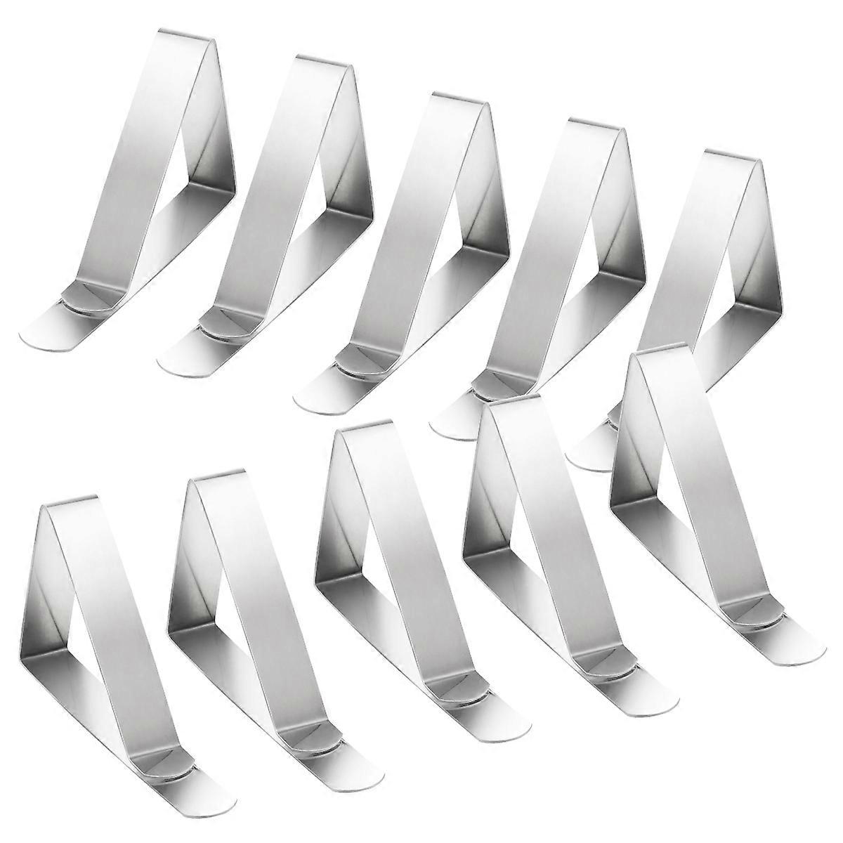 Stainless Steel Tablecloth Clips Set of Color Keeps Cloth in Place for Home and Events 4