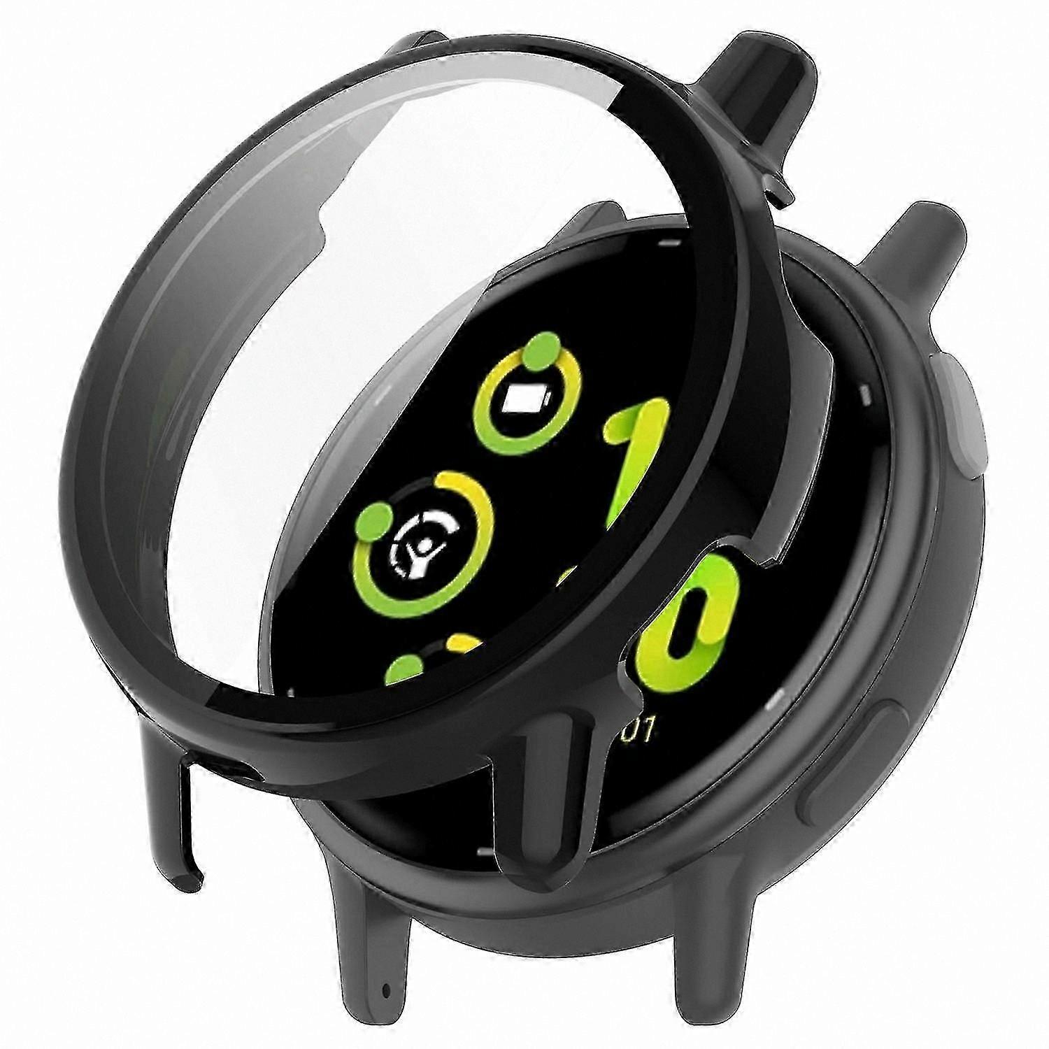 Rugged Bumper Case with Tempered Glass Screen Protector for GPS Smartwatches