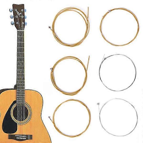 Farfi 6 個/1 セット ブロンズスチール弦 アコースティックギター用ウォームバランストーン 150xl 写真