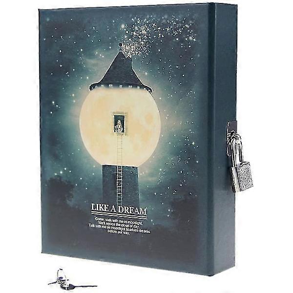 Secret notebook padlock notebook diary notepad