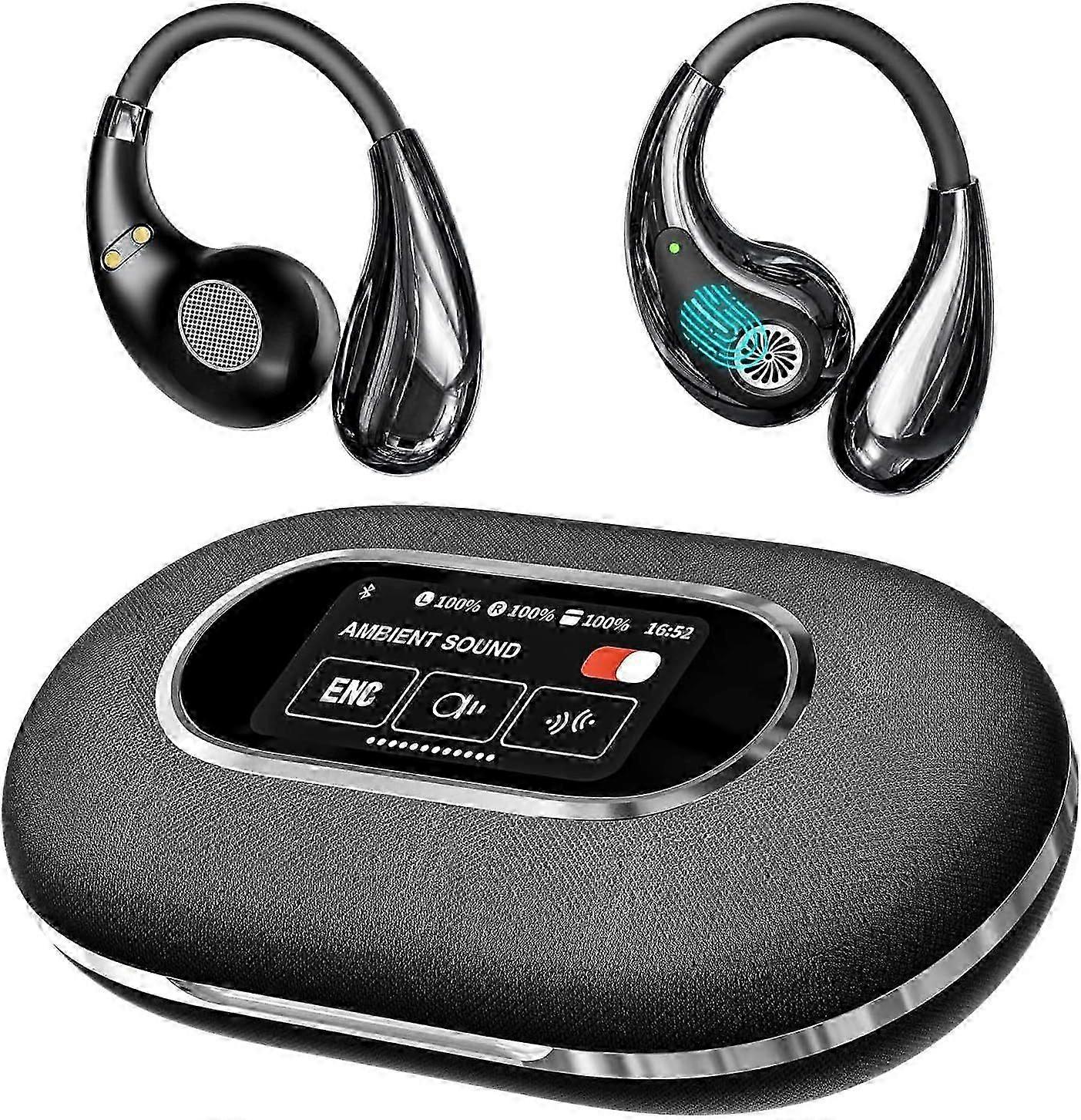 2025 Latest Model Language Translation Earbuds with Display, 3-in-1 AI