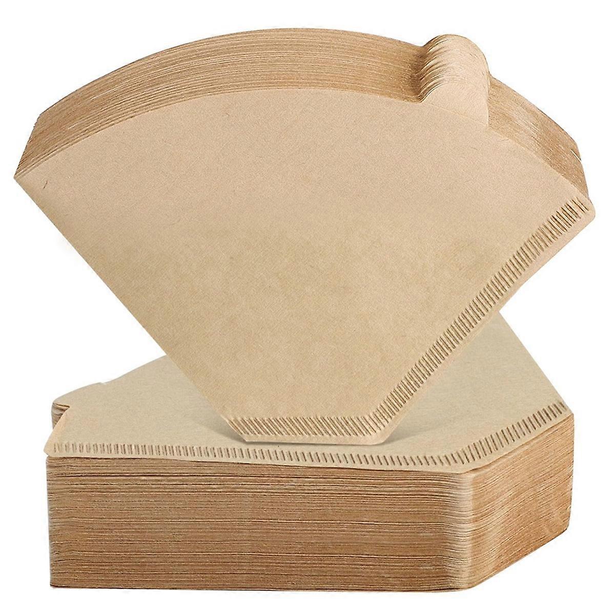 Coffee Filters, Unbleached Cone Filters 8-12 Cup, 200 Count Disposable Natural Paper Filters Cone F