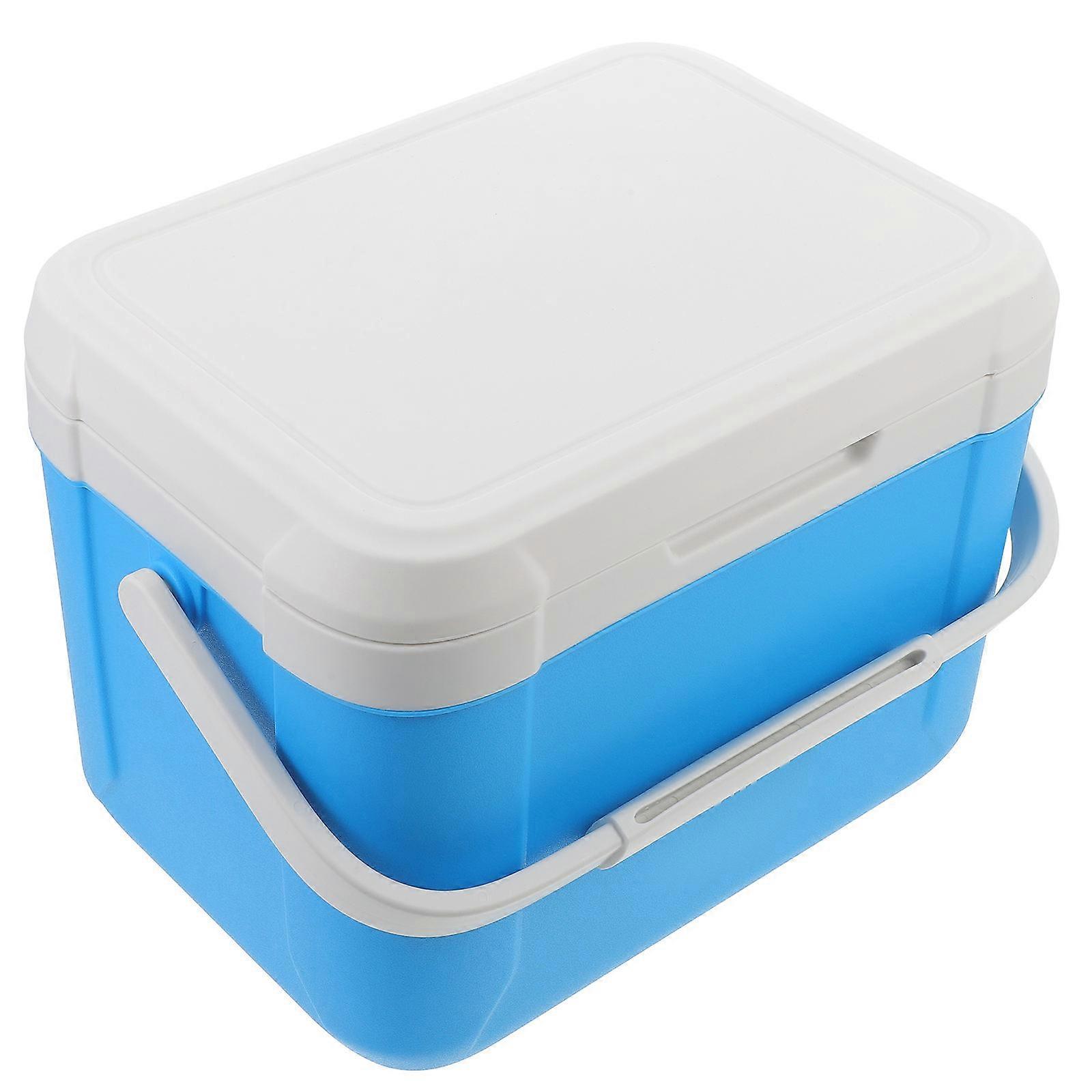 Blue Insulated Picnic Container with Large Capacity for Storage Made of Rubber