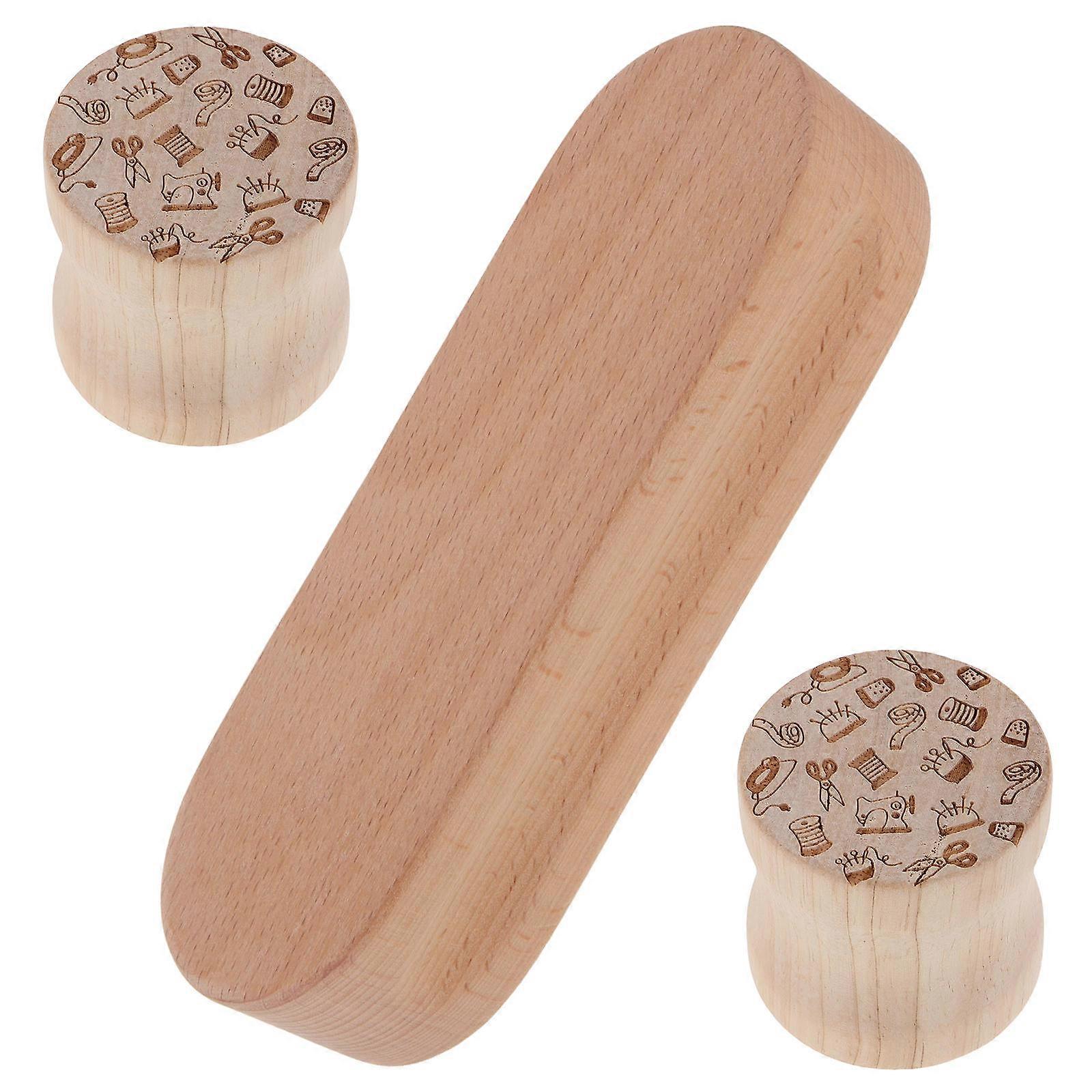 1 Set of Tailor Clapper Wooden Seam Quilting Clapper Wooden Tailors Clapper for Sewing Quilting Ironing