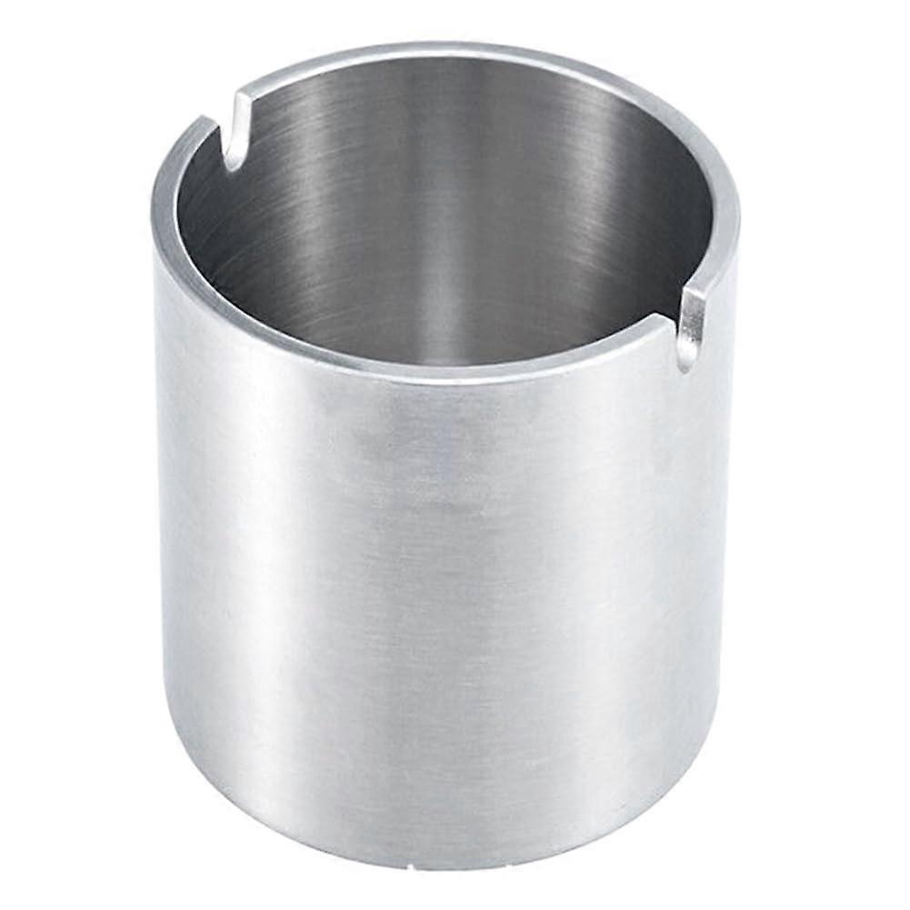 Windproof Car Ashtray, Reusable Silver Ash Holder, Durable 8.8 x 9.5 cm Decorative Cigarette Container