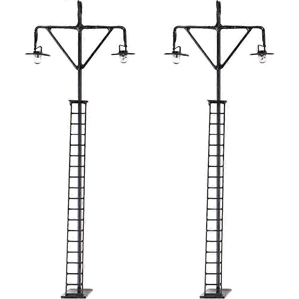 2pcs Railroad Light Model Sand Table Light Model Building Material Mini Light Model