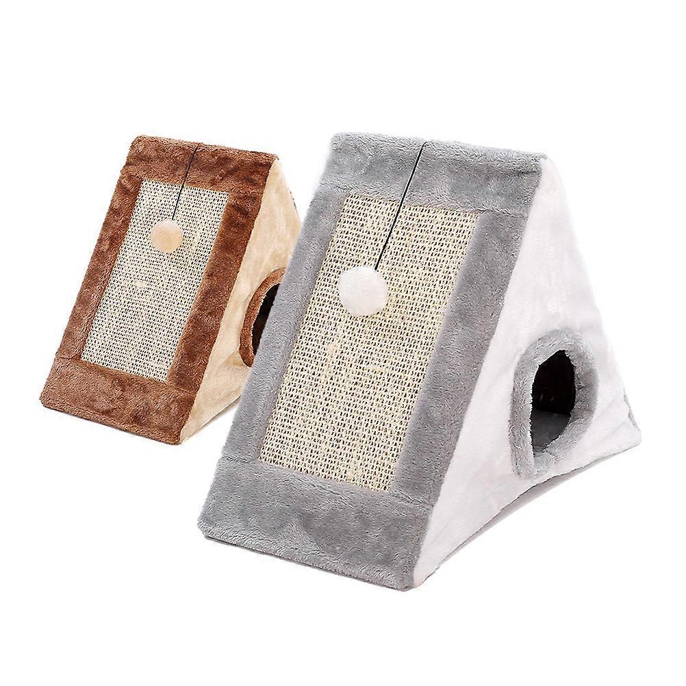 Modern Design Cat Cave Bed And Crawling Board For Pet Owners With Claw Sharpening Functions 1Set