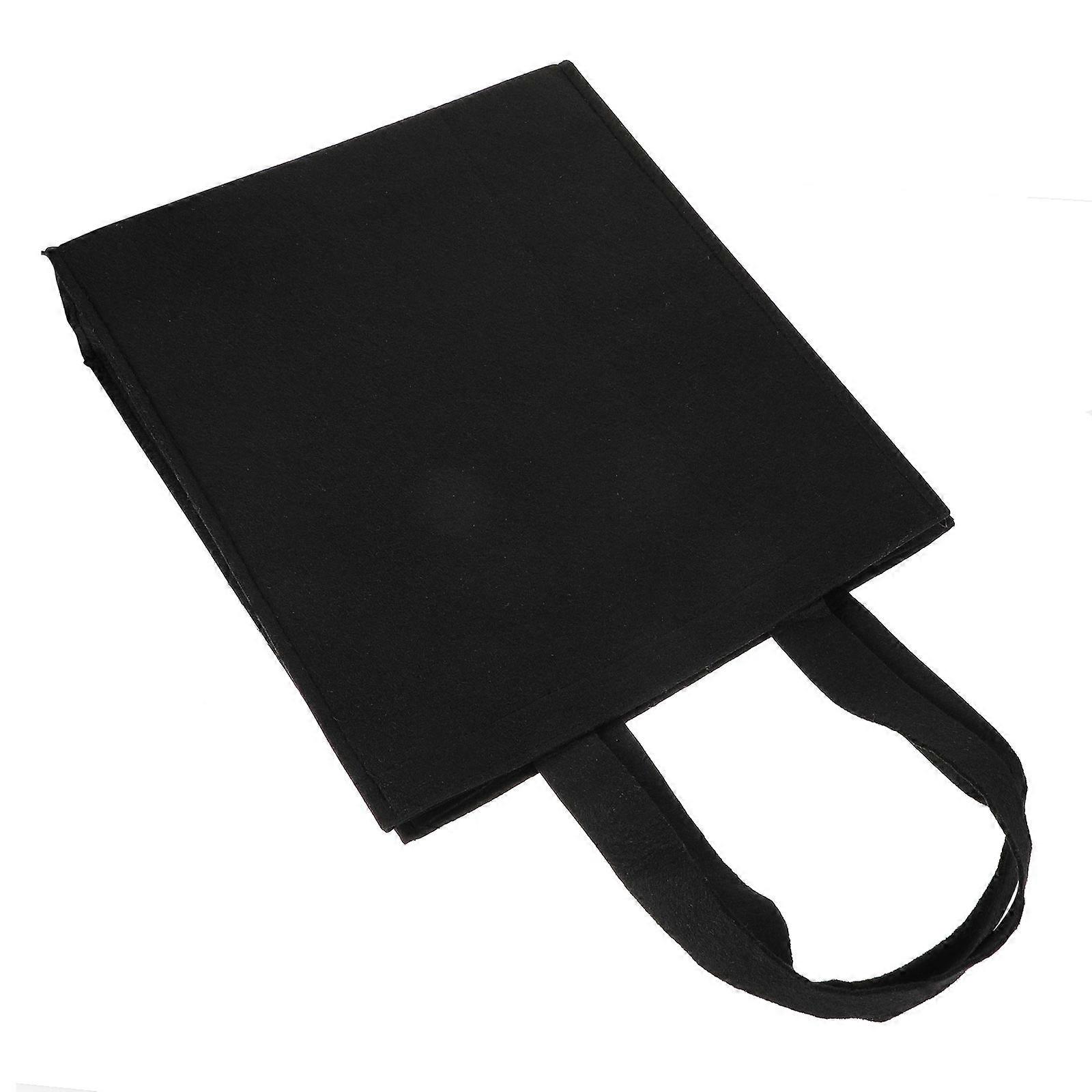 Environmentfriendly Shopping Bag in Black Felt Perfect for Storage and Easy to Carry