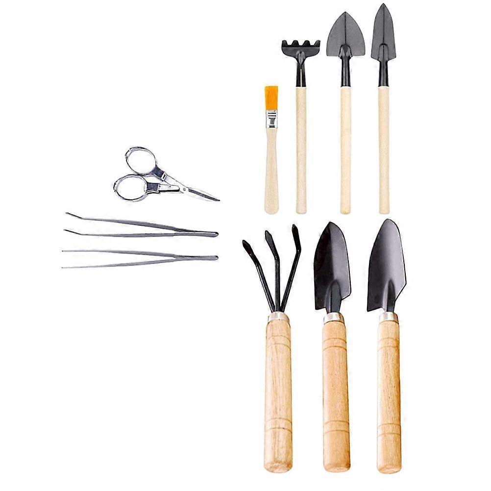 Mini Garden Succulent Planting Tool Set For Gardeners 10Pcs Environmentally Friendly Durable Assorted Color