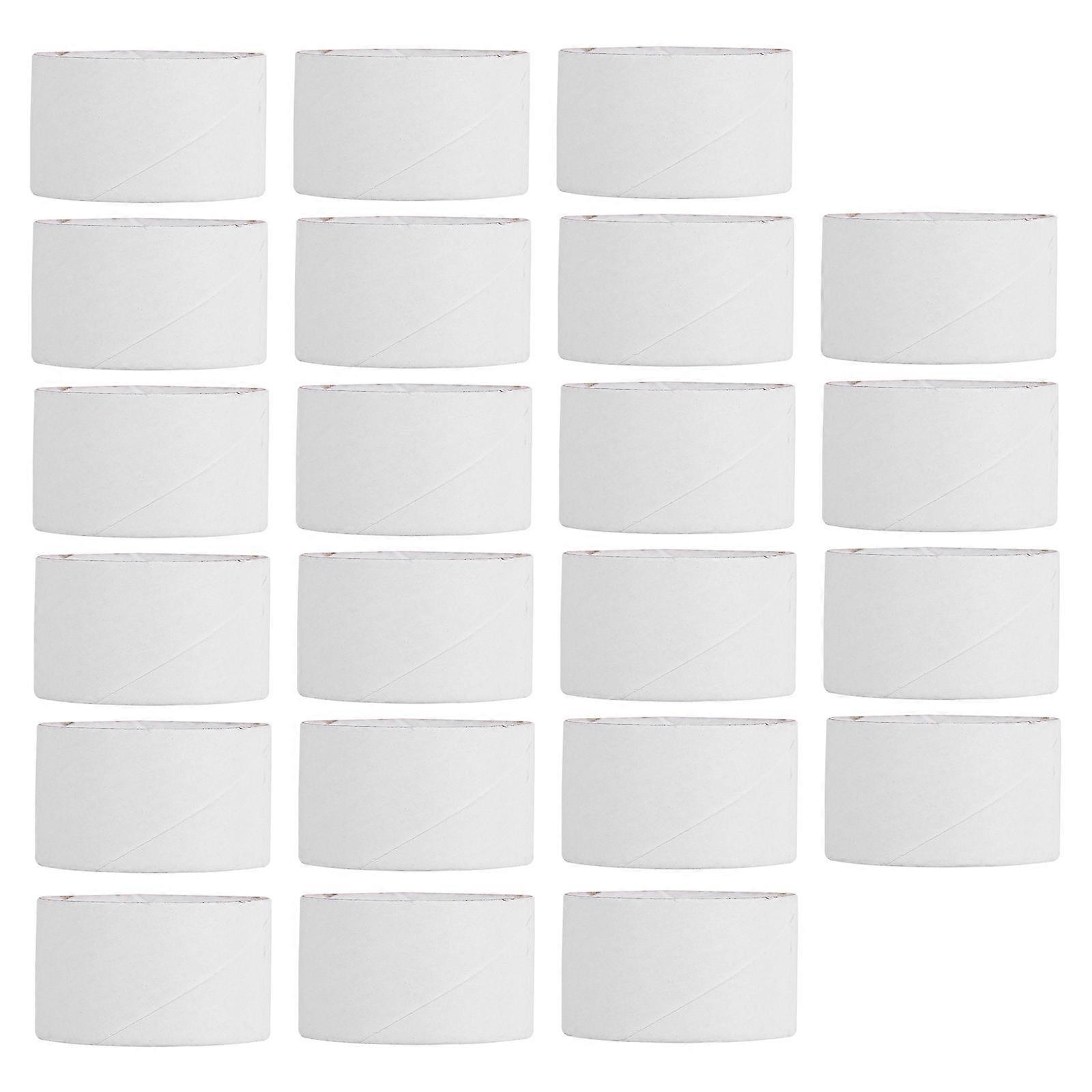 White Paper Tubes for Crafts Perfect for DIY Art Projects and Creative Uses 25 Pieces