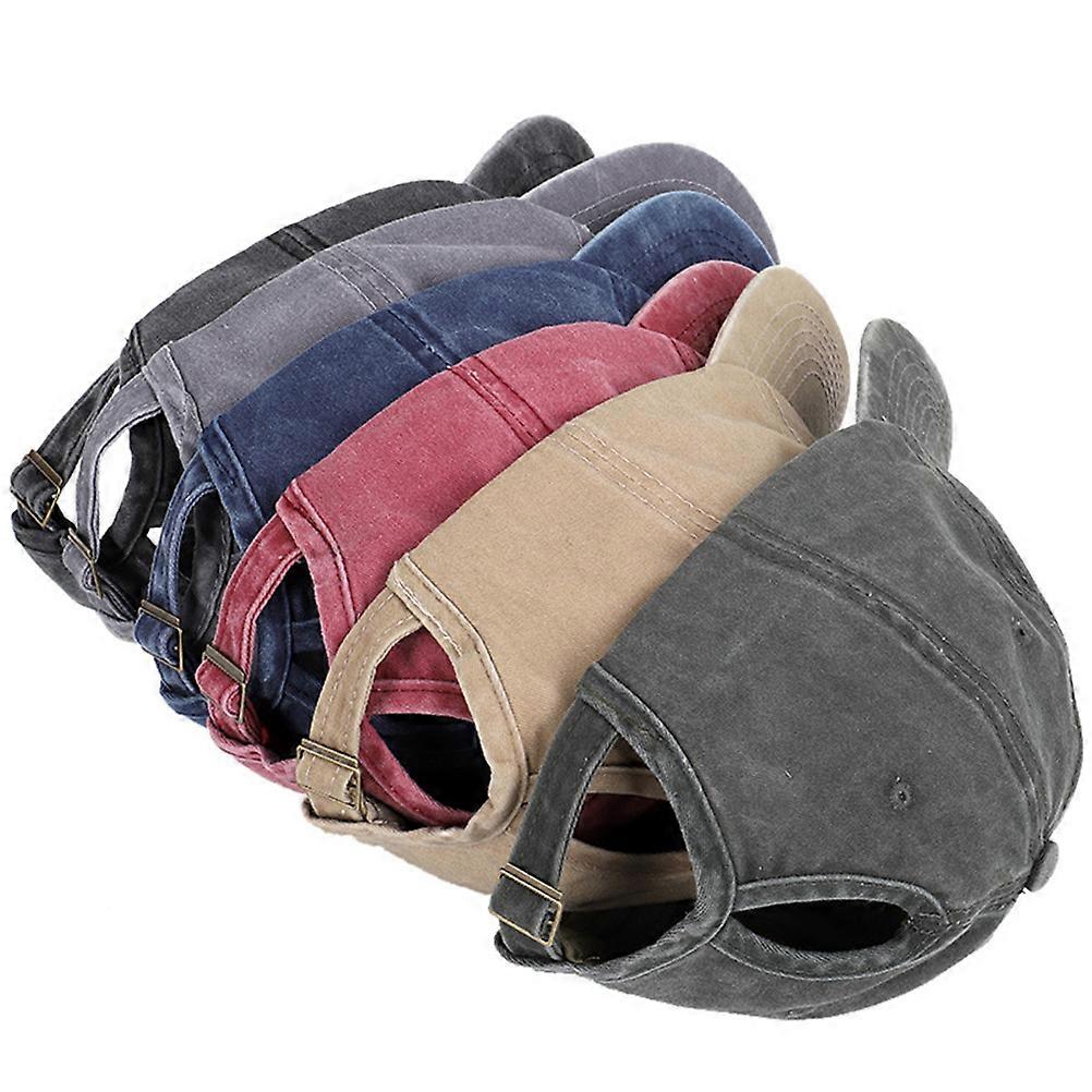 Man Baseball Cap Simple Cotton Hat for Decor 1Pcs Black Solid Color Headwear