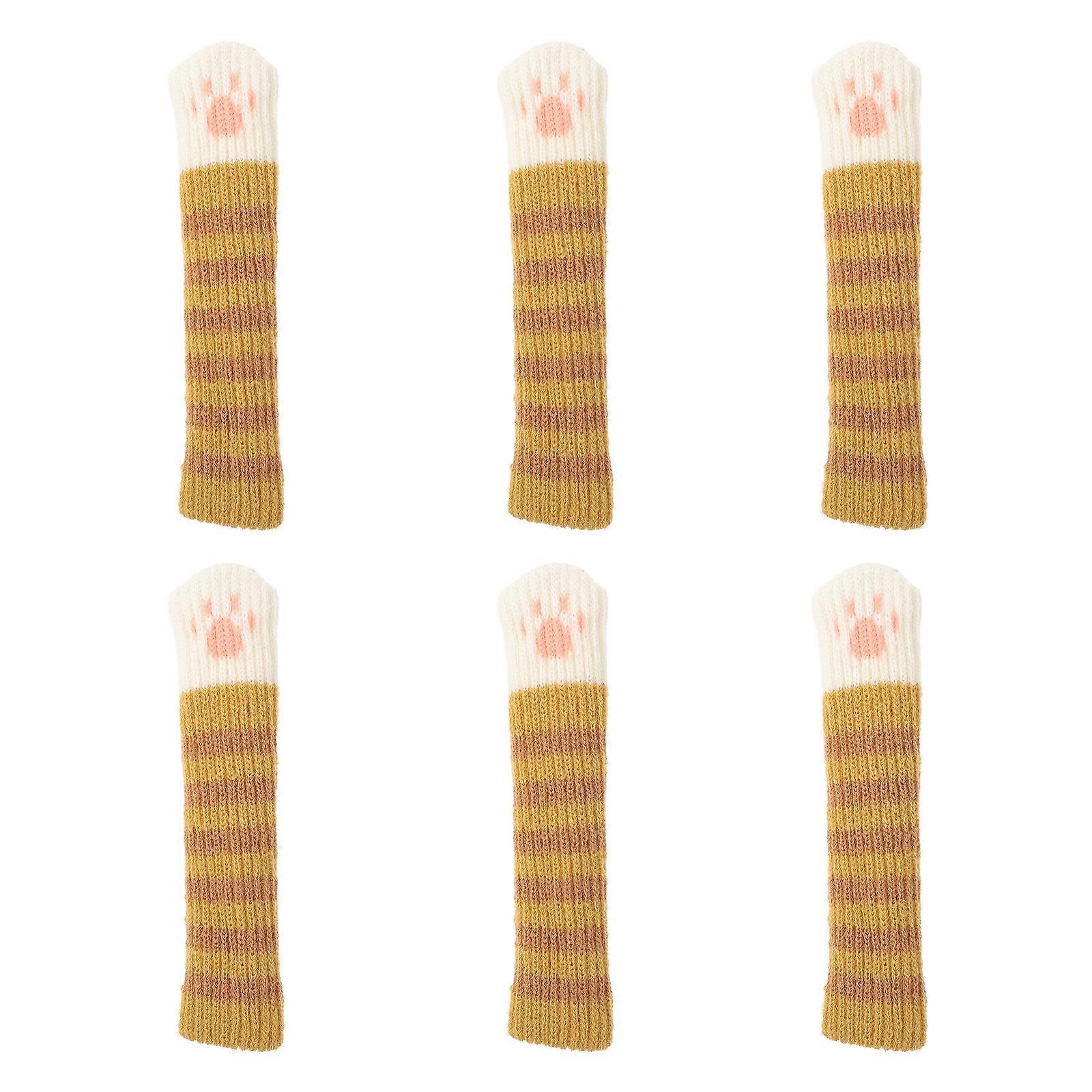 Door Handle Cover Anti-Collision Knitted Protector 6Pcs for Home Use