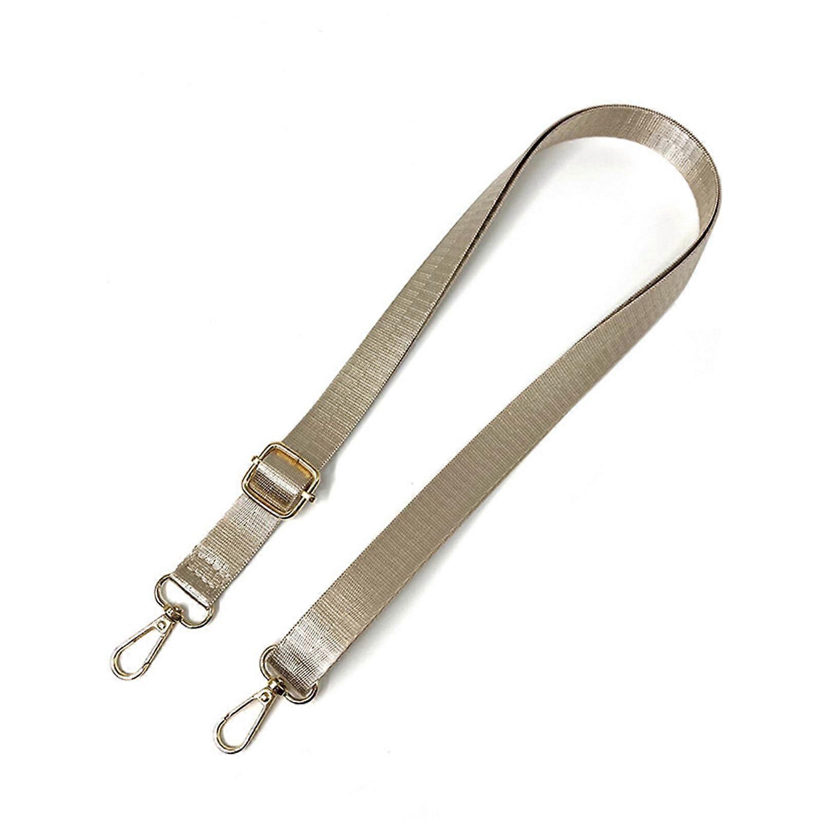 Ladies' Handbag Strap, Handmade, Shoulder Strap with Metal Hooks, Nylon, Adjustable, 68.6–137.2 cm, Khaki Ref: 4669