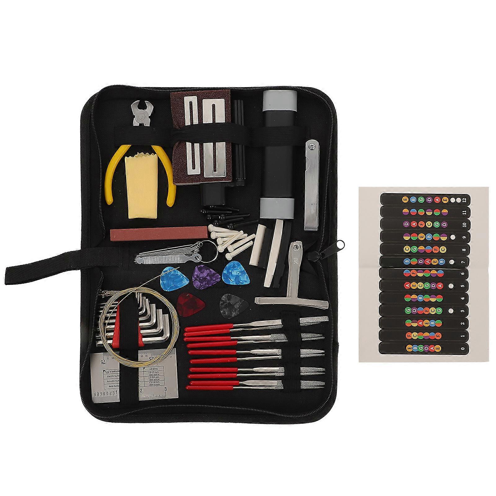 Guitar Cleaning Tools Set 72Pcs Perfect For Friends And Family Members Includes Portable Accessories With Assorted Color