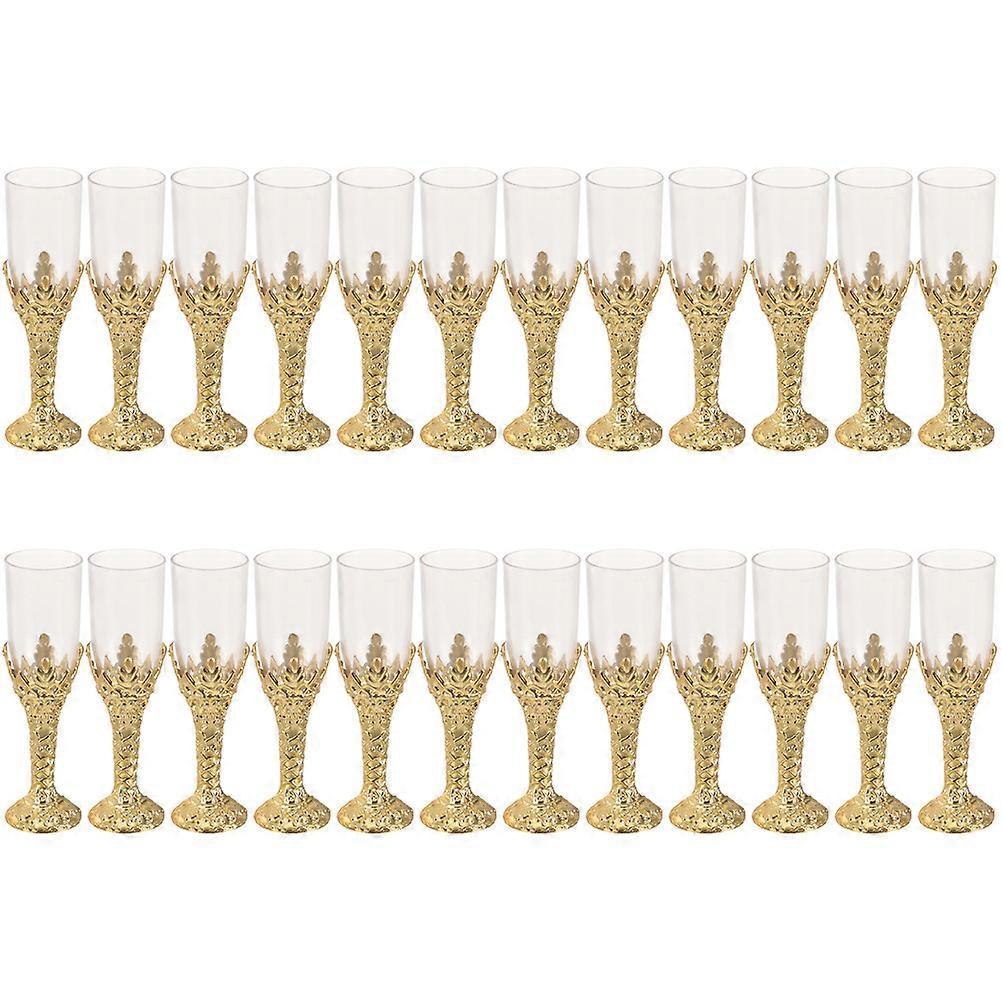 24pcs Candy Storage Organizers Plastic Candy Boxes Goblet Shape Storage Boxes Wrapping Boxes