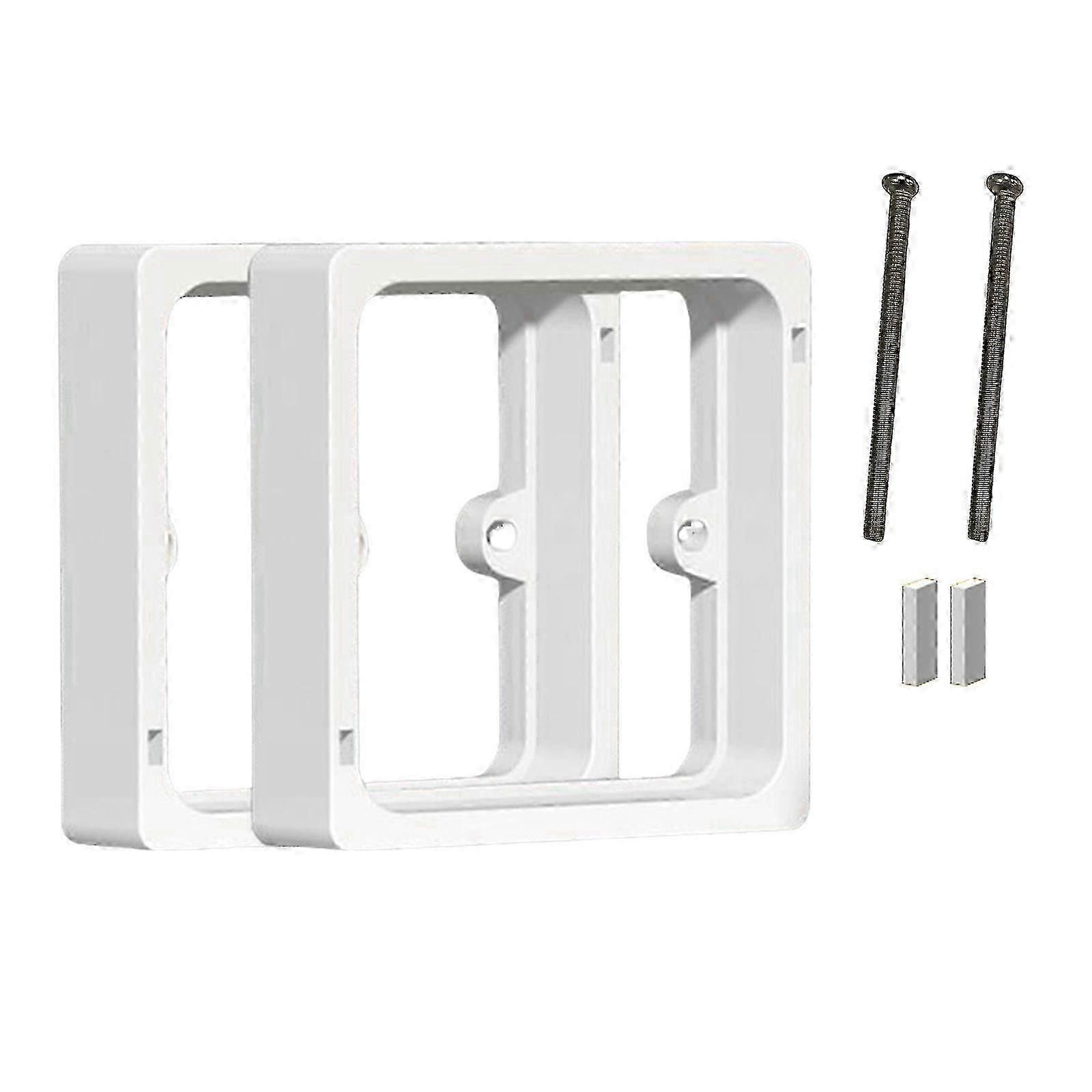 Square Spacer Receptacle Extender Single Socket Electrical Outlet Box for Living