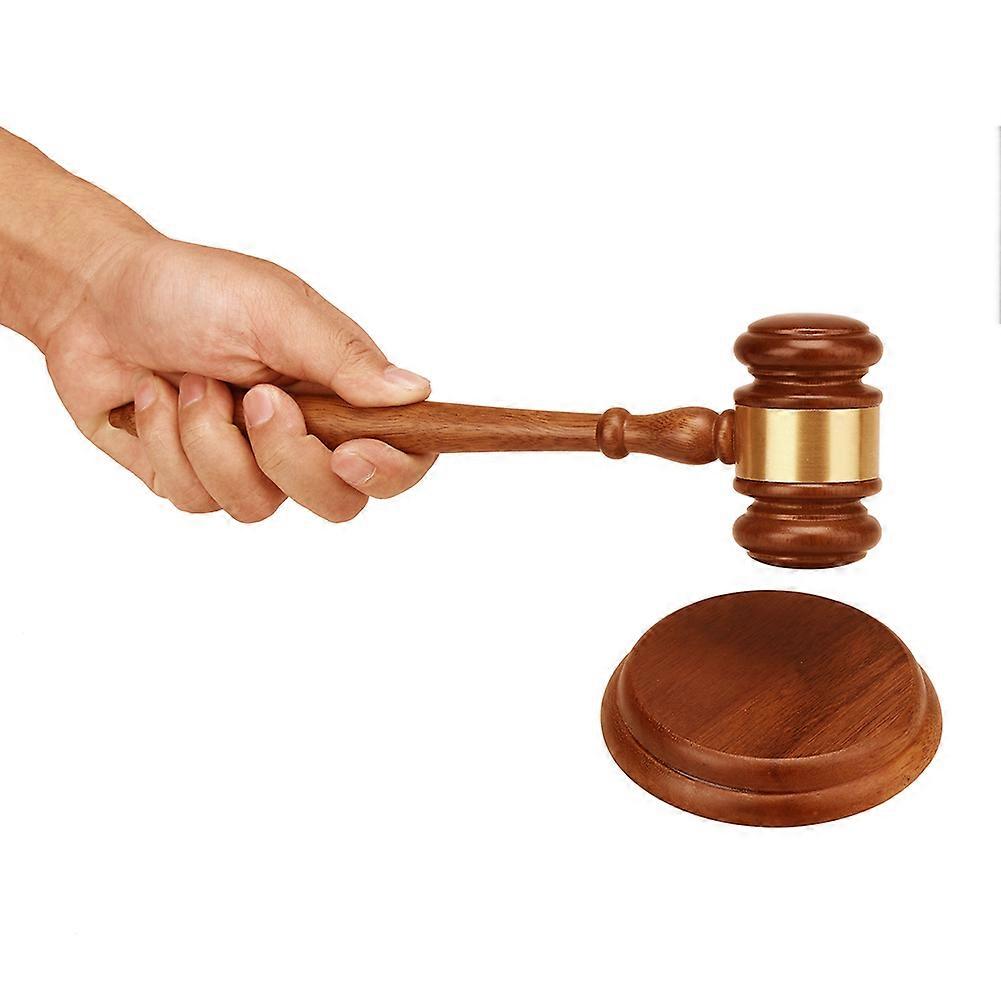 拍卖锤木长柄手工法庭法官锤声块木槌敲击硬耐用法官律师