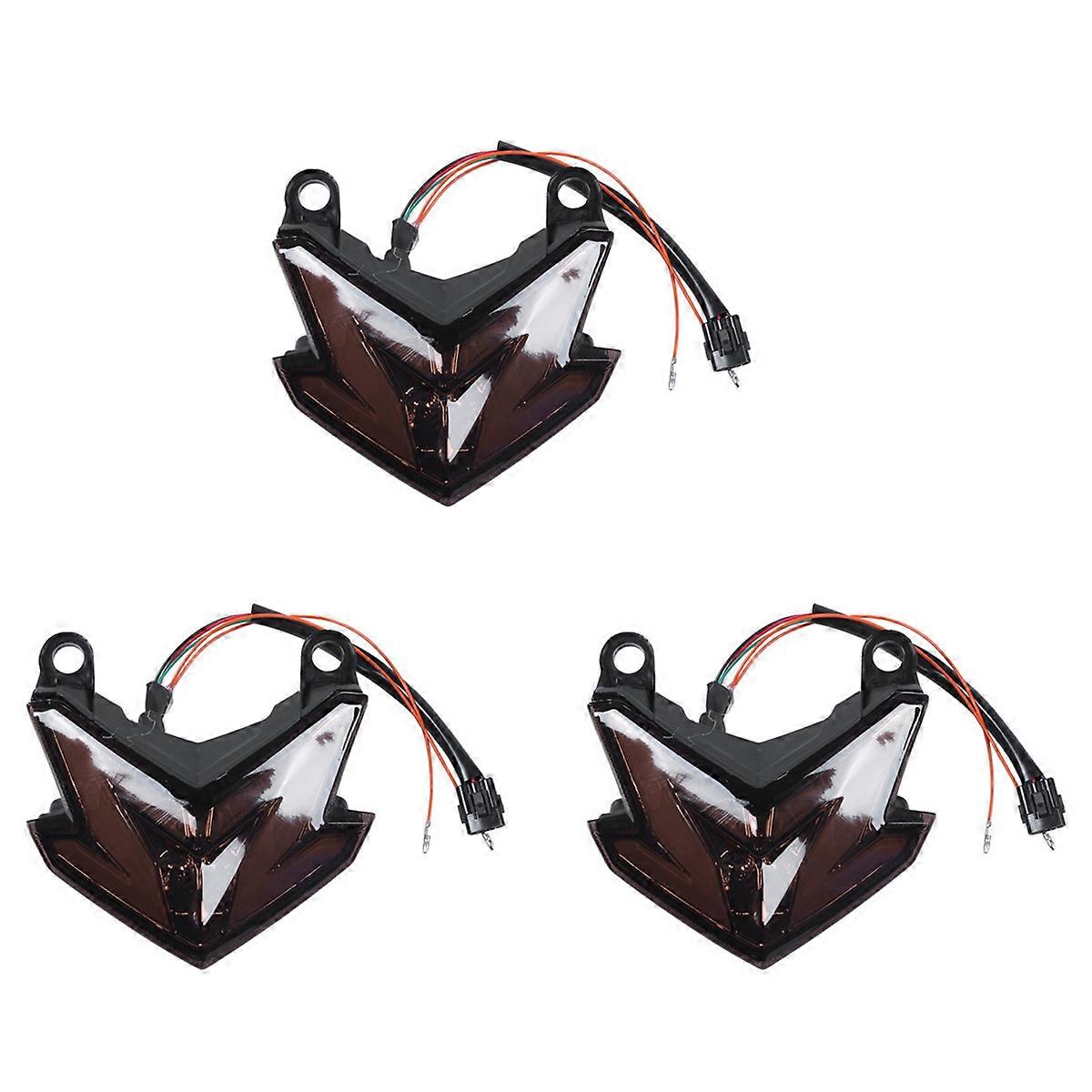 3X Motorcycle Tail Light LED Turn Signal Lights Rear Brake Stop Cafe Racer Lamp Tail Light for Z800