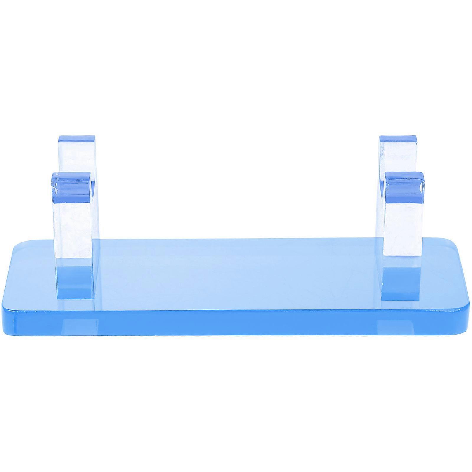 Display Tray For Pens And Cosmetics Storage Stand 14.00X4.50X4.00cm Dark Blue With Practical Design 1Pack