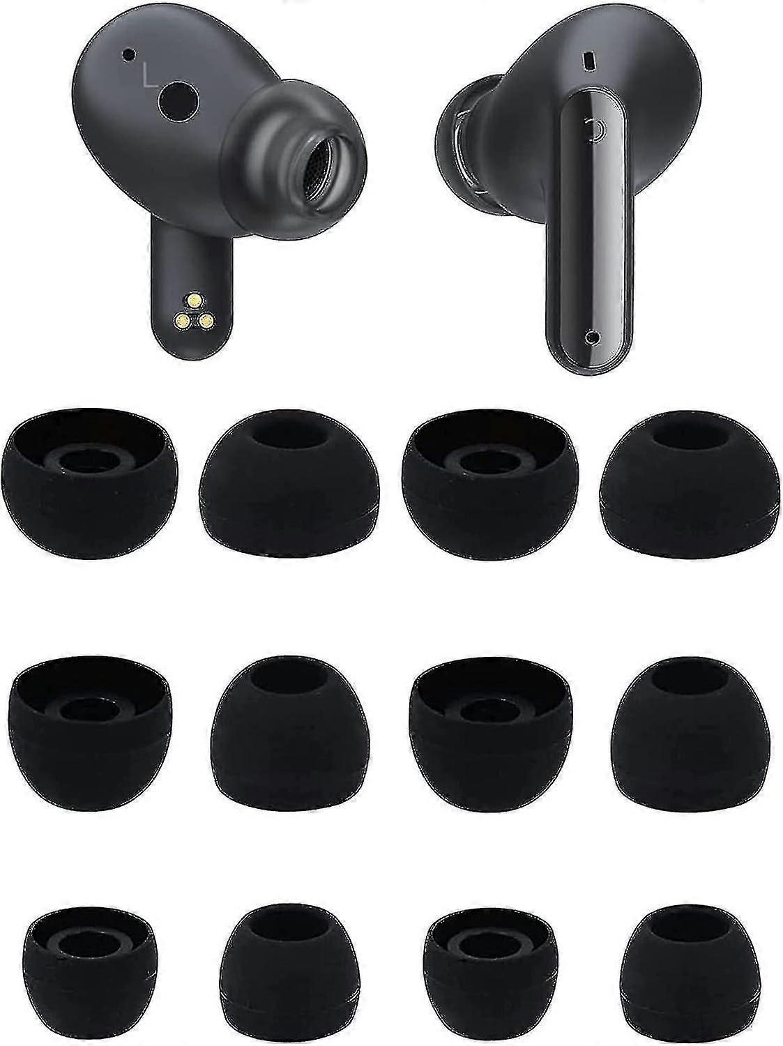 6 Pairs Replacement Ear Tips, Soft Silicone for LG Tone Free FP9/FP8/FP5