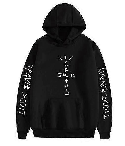 Sudadera informal con capucha estampada de H-Travis Scott y Cactus Jack