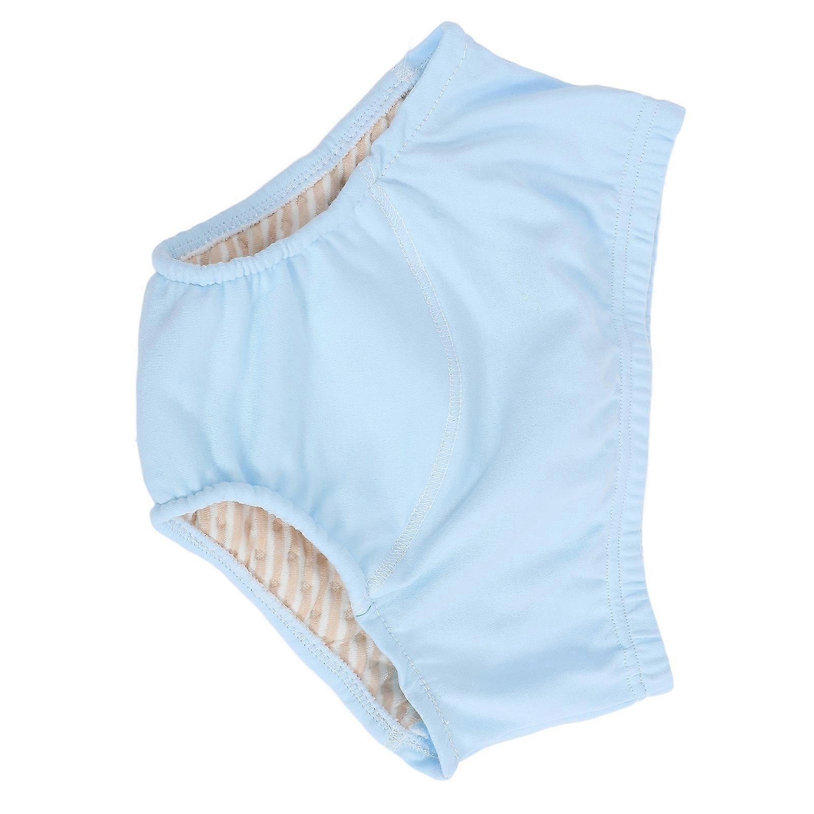 Reusable Adult For Bedridden Use Ideal For Disabled Persons In Sky-Blue Cotton 1Pcs