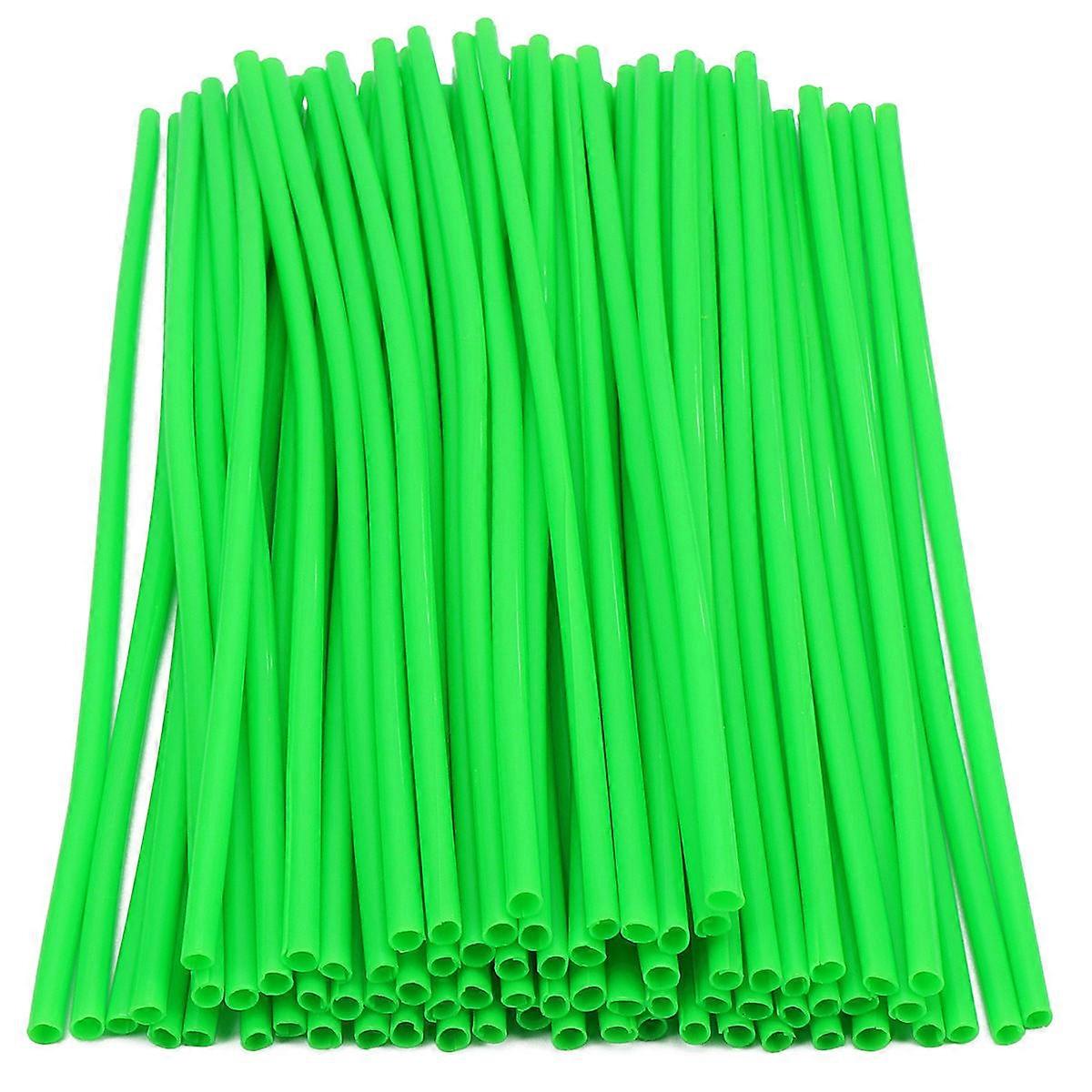 Bike Wheel Spoke Reflector for Improved Visibility and Safety Universal Design Reusable Plastic Green