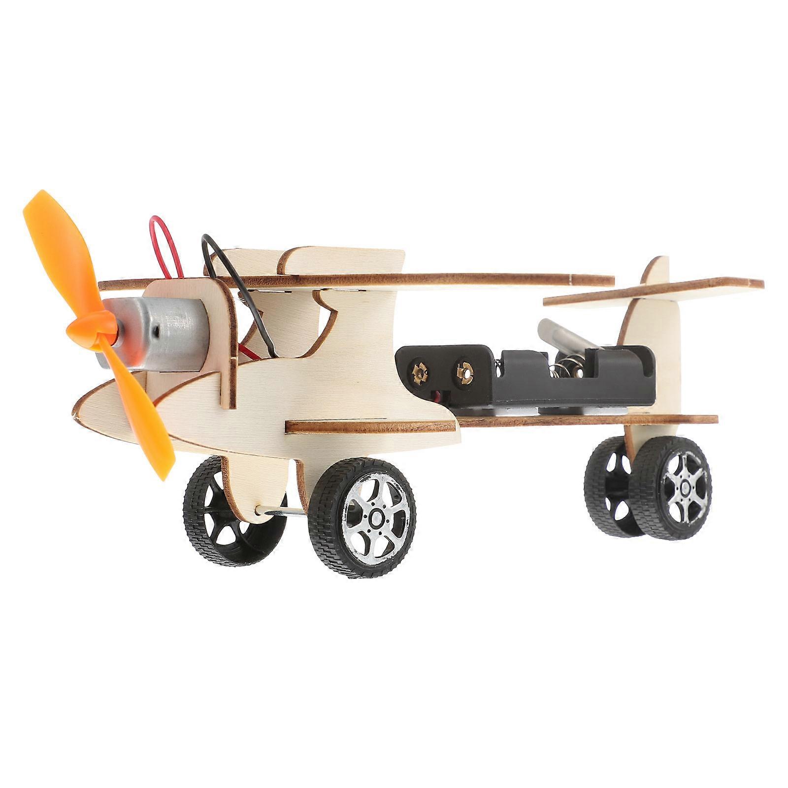DIY Plane Toy Made of Synthetic Material for Kids Playing Assorted Color