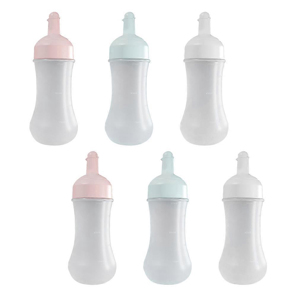 6PCS Assorted Color Squeeze Bottles for Ketchup Mustard and Sauces PP Material Ideal for Home Use