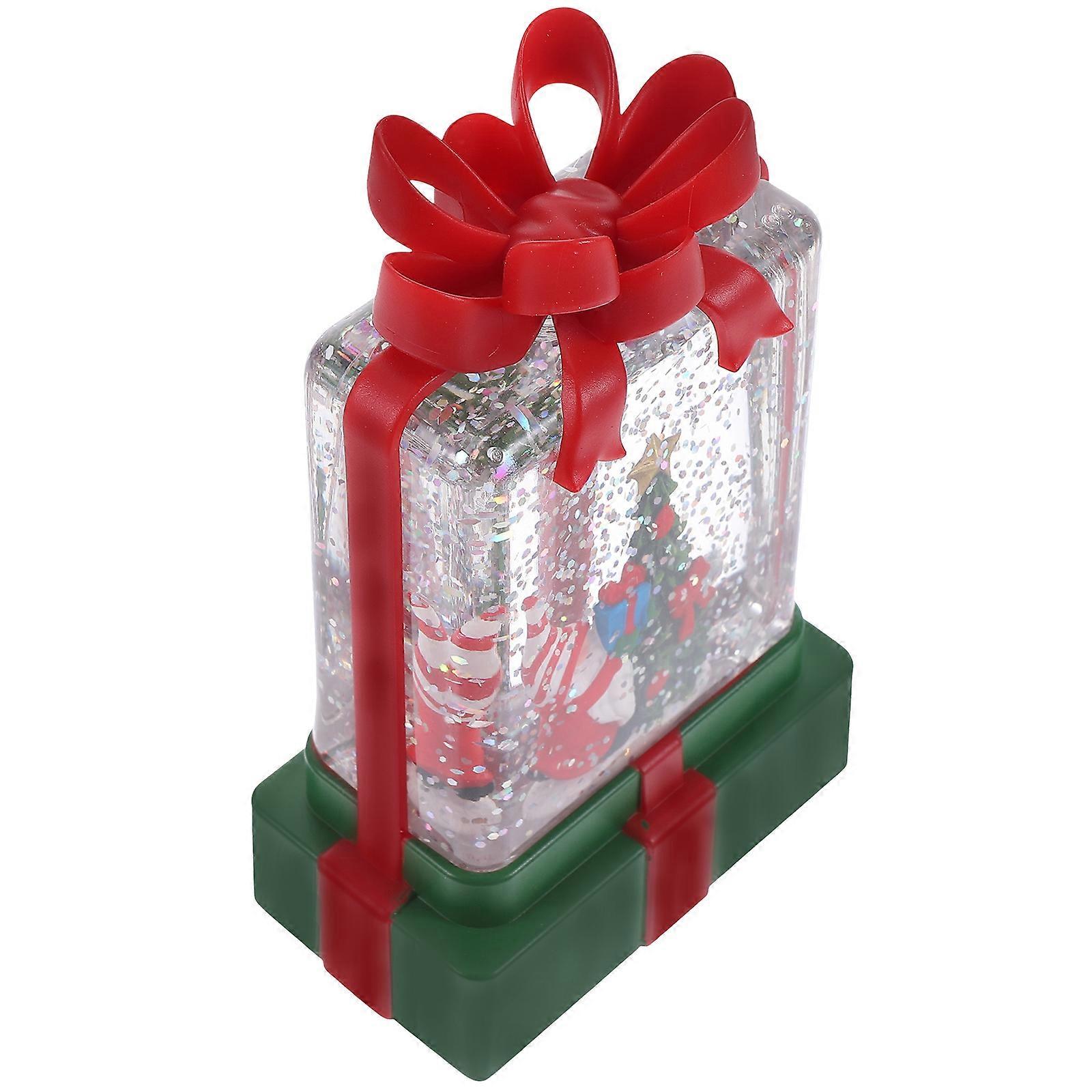 Small Decorative Lantern Christmas Party Lantern With Green Color Lighting Feature 1Pack