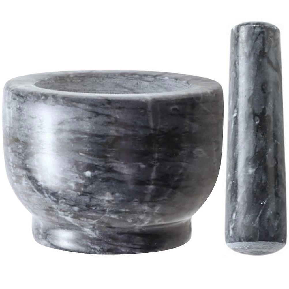 1 Set Pestle Marble Garlic Crusher Home Kitchen Tool
